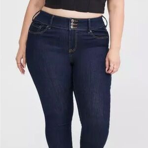 Torrid High Rise Dark Blue Jeans